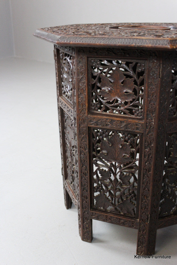 Carved Eastern Side Table - Kernow Furniture