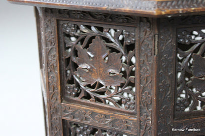 Carved Eastern Side Table - Kernow Furniture