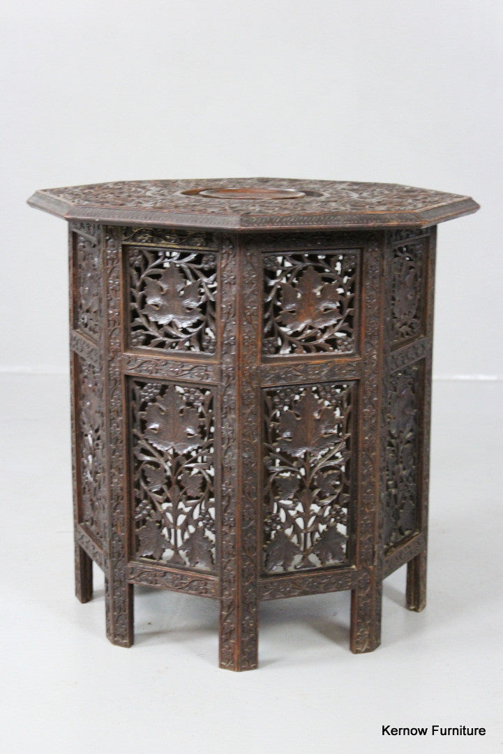 Carved Eastern Side Table - Kernow Furniture