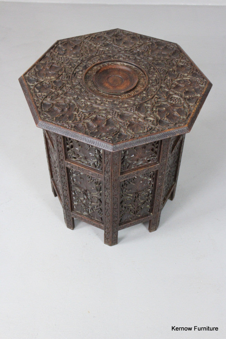 Carved Eastern Side Table - Kernow Furniture