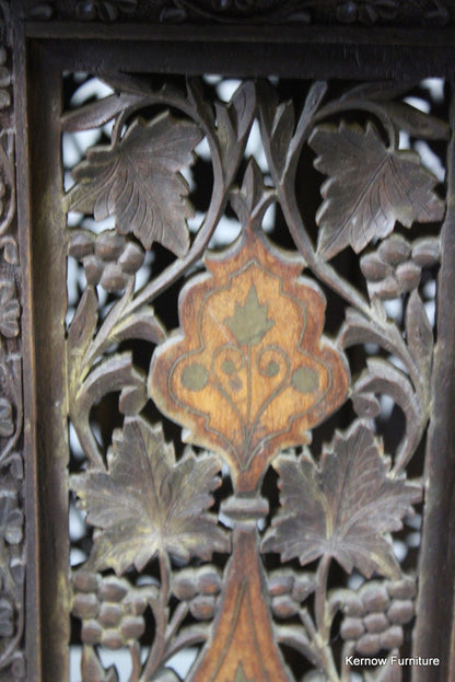 Carved & Inlaid Syrian Side Table - Kernow Furniture