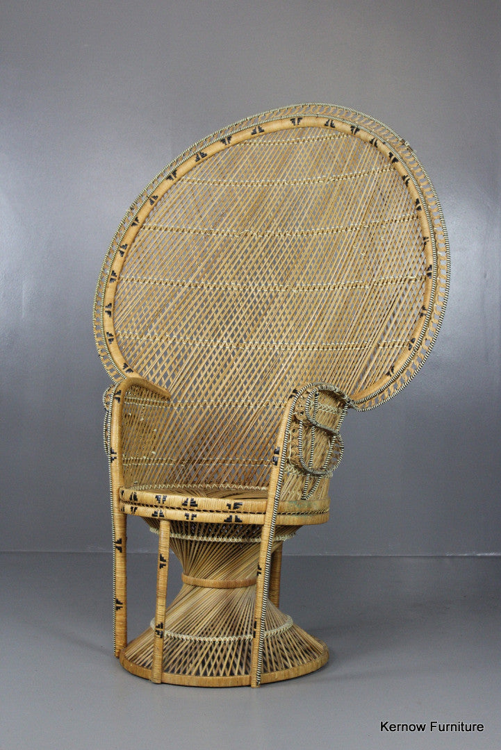 Retro Rattan Peacock Armchair - Kernow Furniture