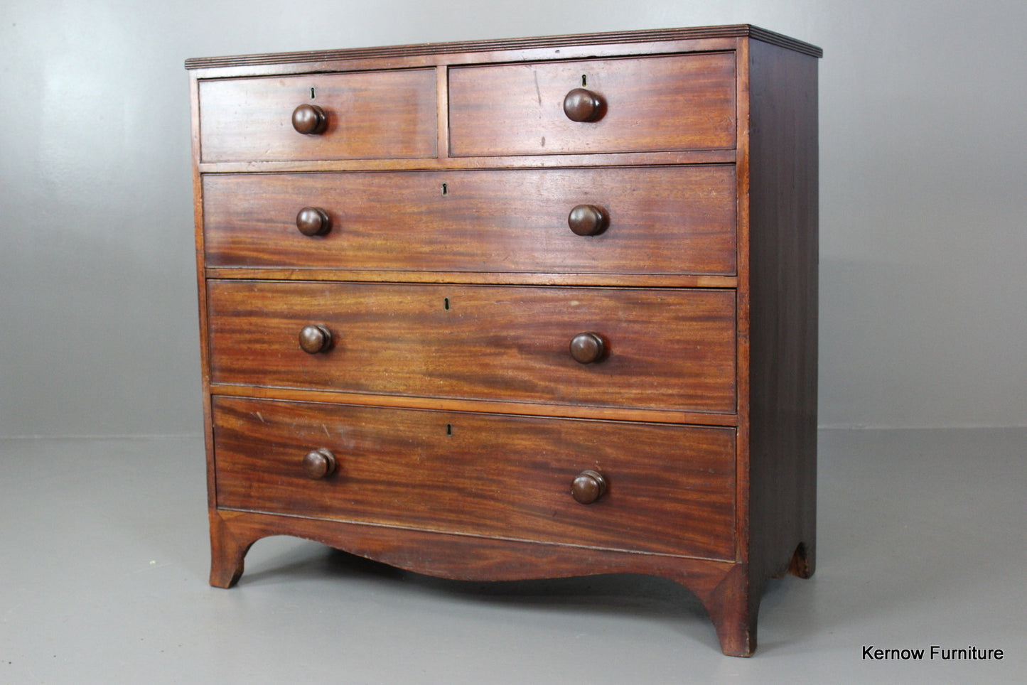 Antique Mahogany Chest of Drawers - Kernow Furniture