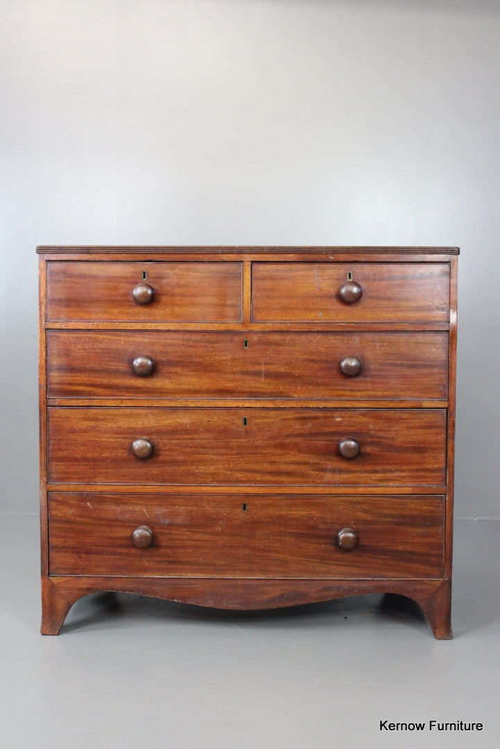 Antique Mahogany Chest of Drawers - Kernow Furniture