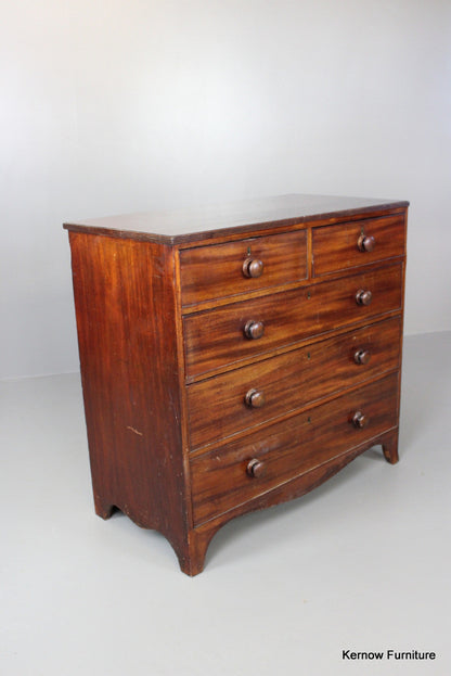 Antique Mahogany Chest of Drawers - Kernow Furniture