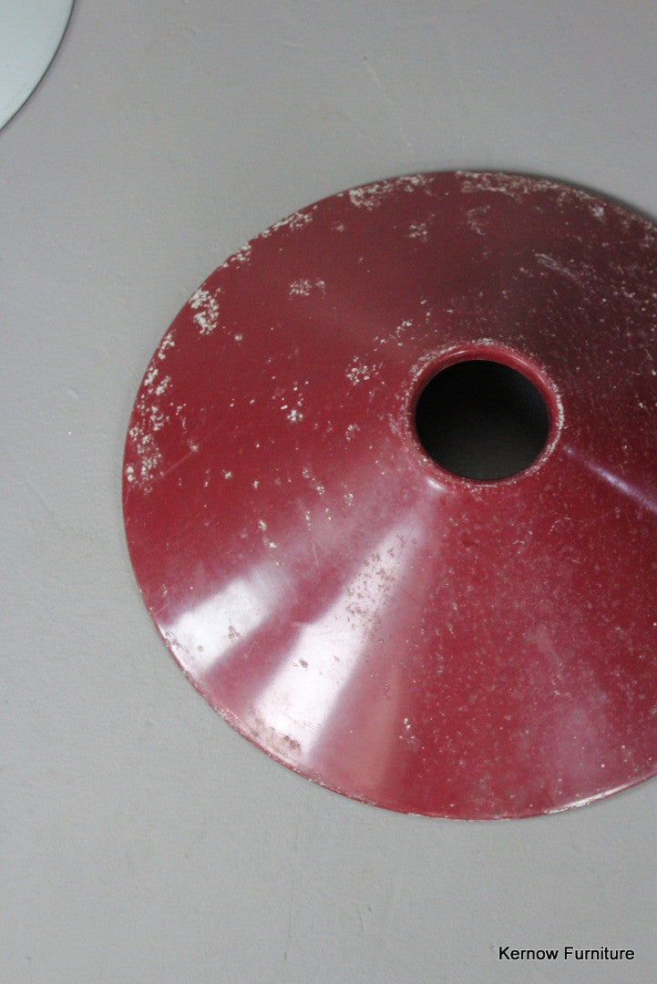 Red & Grey Metal Ceiling Shades - Kernow Furniture