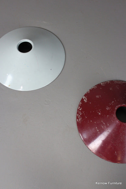 Red & Grey Metal Ceiling Shades - Kernow Furniture