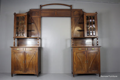 Art Nouveau Walnut Door Surround - Kernow Furniture