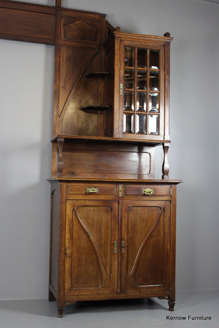 Art Nouveau Walnut Door Surround - Kernow Furniture