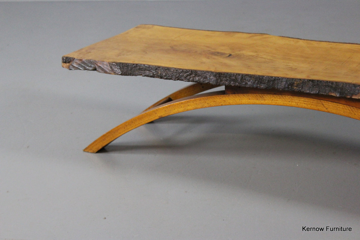 Retro Beech Tree Slice Coffee Table - Kernow Furniture