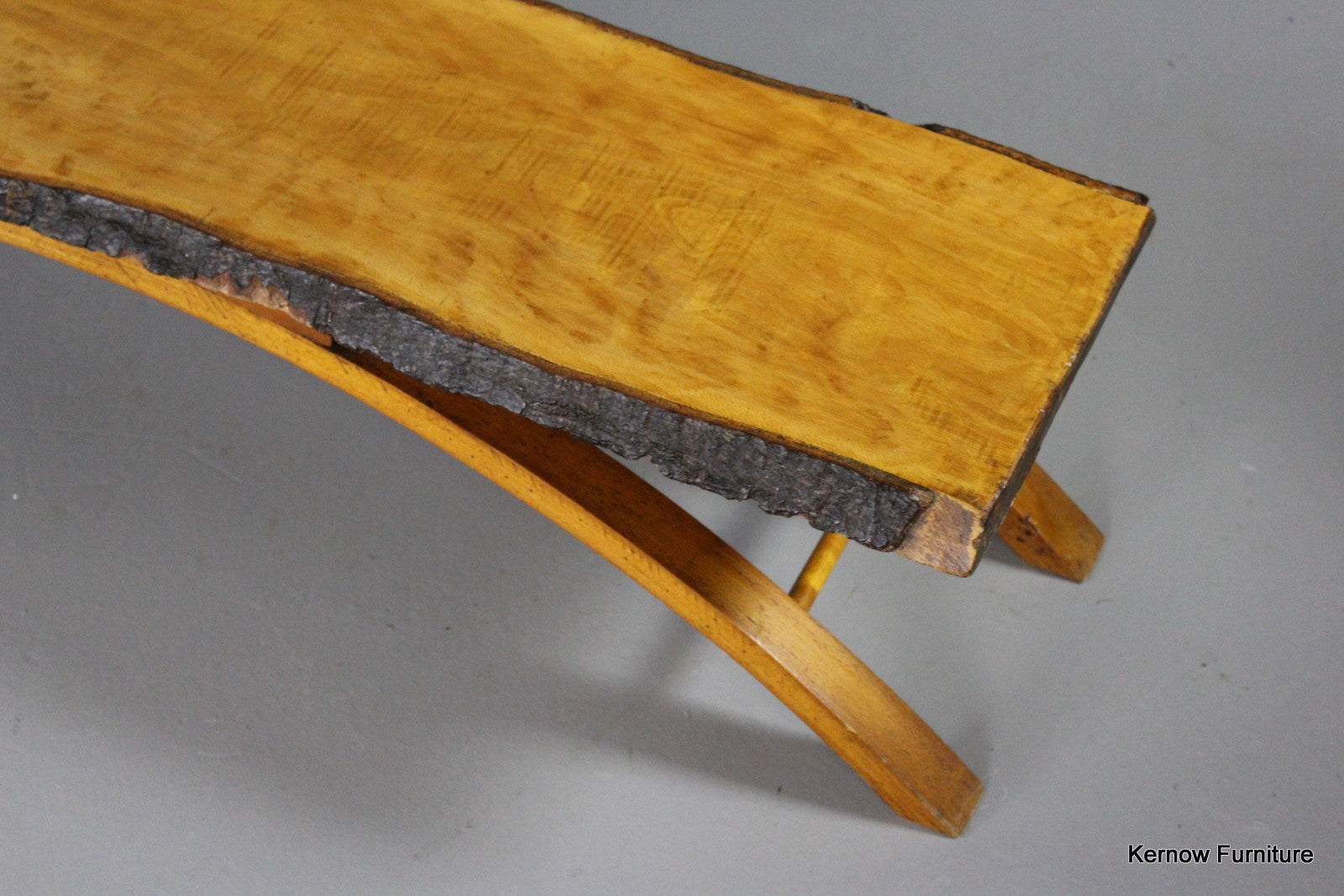 Retro Beech Tree Slice Coffee Table - Kernow Furniture