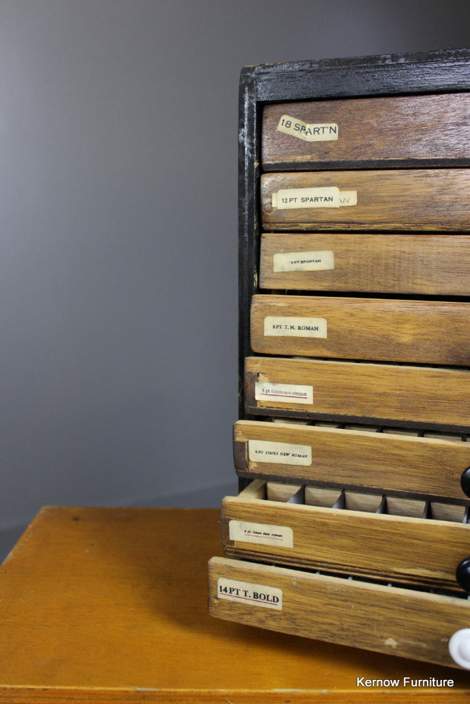 Vintage Letterpress & Huge Collection of Letters & Accessories - Kernow Furniture