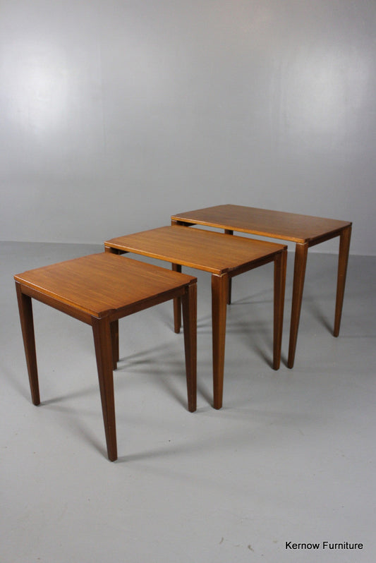 Retro Teak Nest Tables - Kernow Furniture