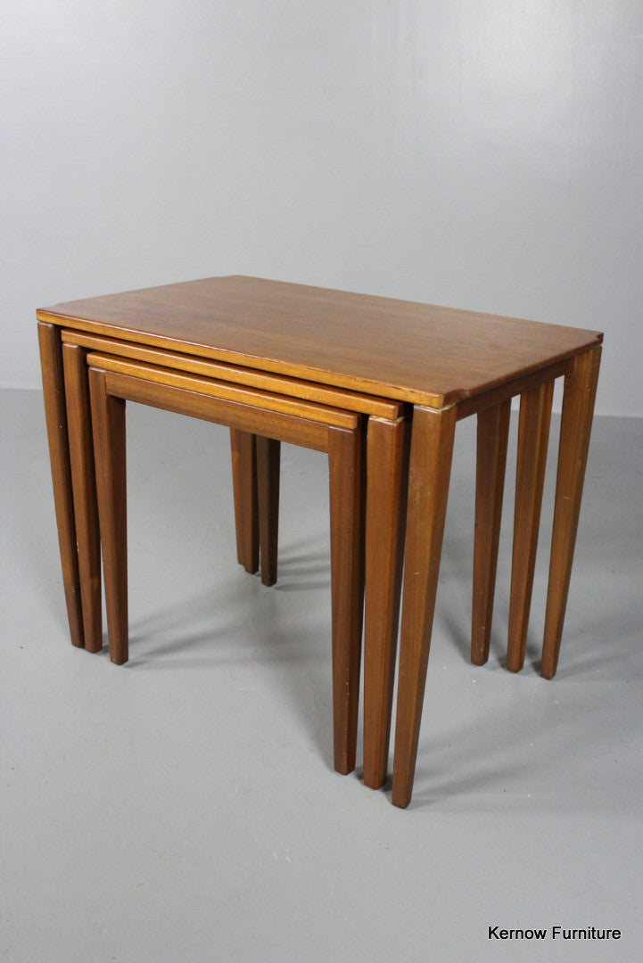 Retro Teak Nest Tables - Kernow Furniture