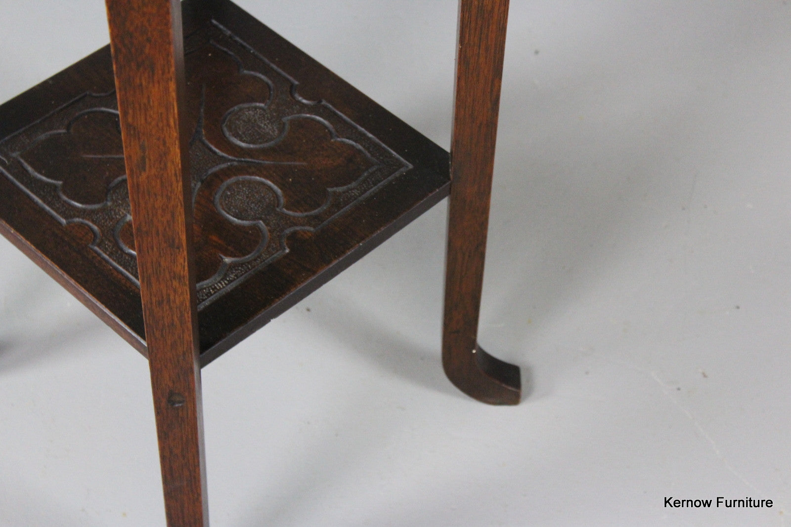 Hexagonal Carved Side Table - Kernow Furniture