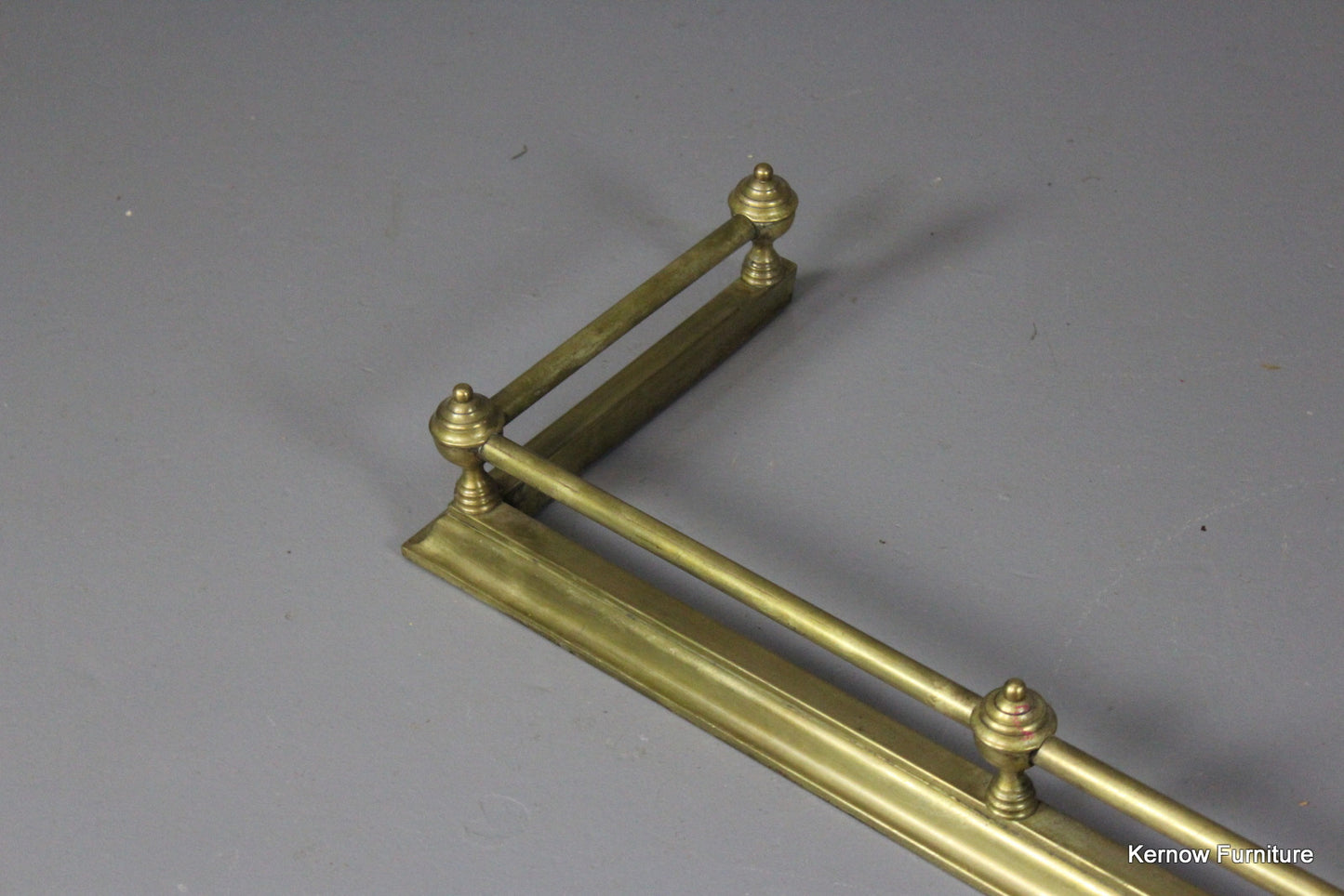 Victorian Brass Fire Fender - Kernow Furniture