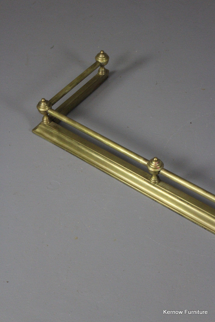 Victorian Brass Fire Fender - Kernow Furniture