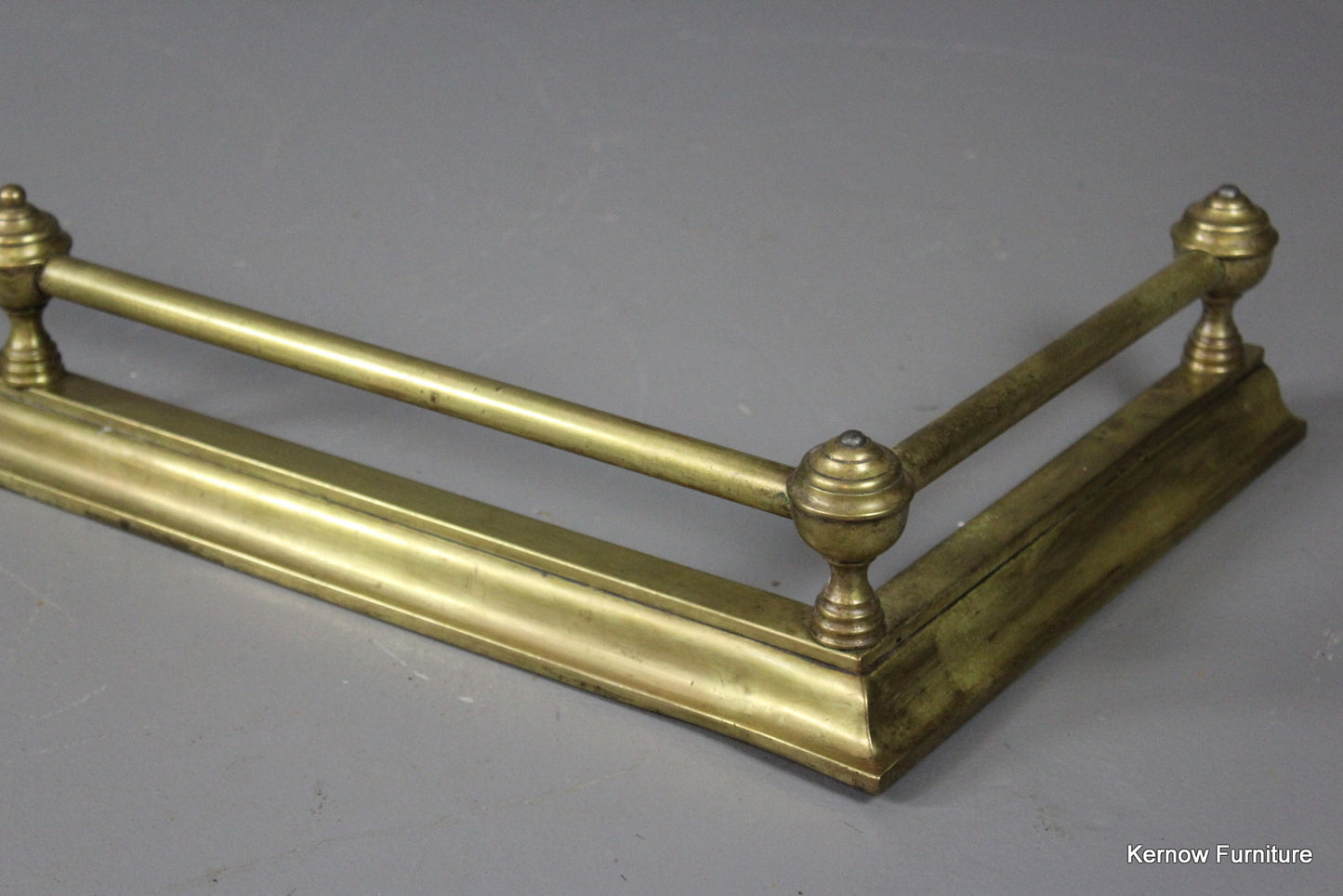 Victorian Brass Fire Fender - Kernow Furniture