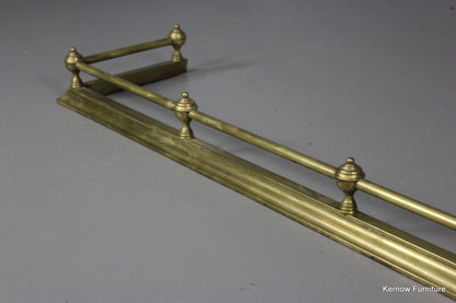 Victorian Brass Fire Fender - Kernow Furniture