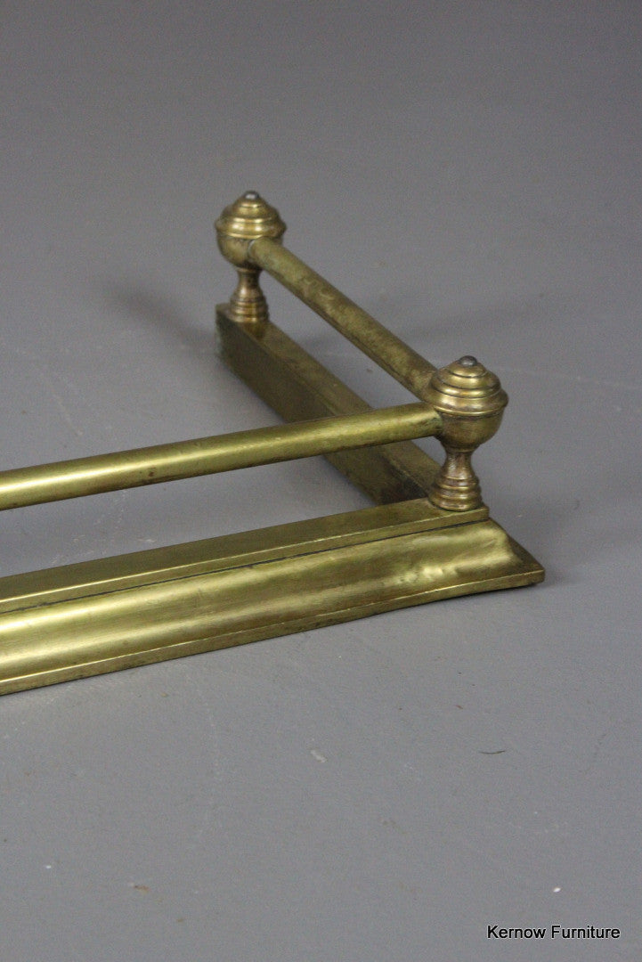 Victorian Brass Fire Fender - Kernow Furniture