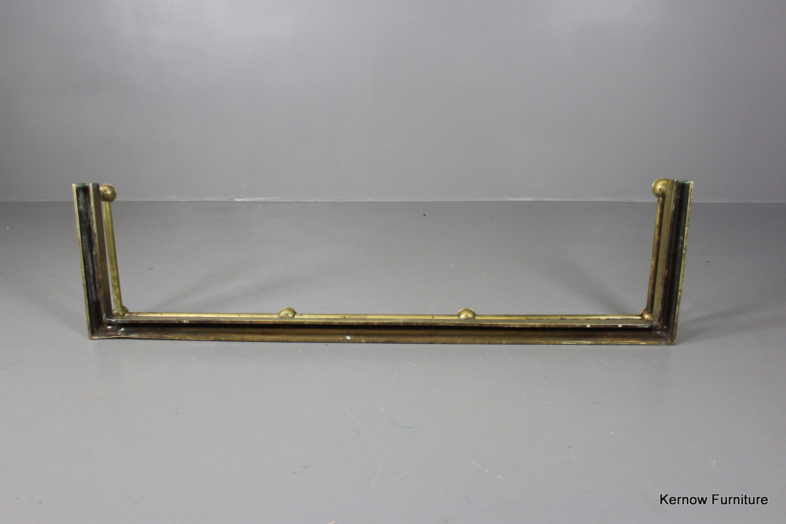 Victorian Brass Fire Fender - Kernow Furniture