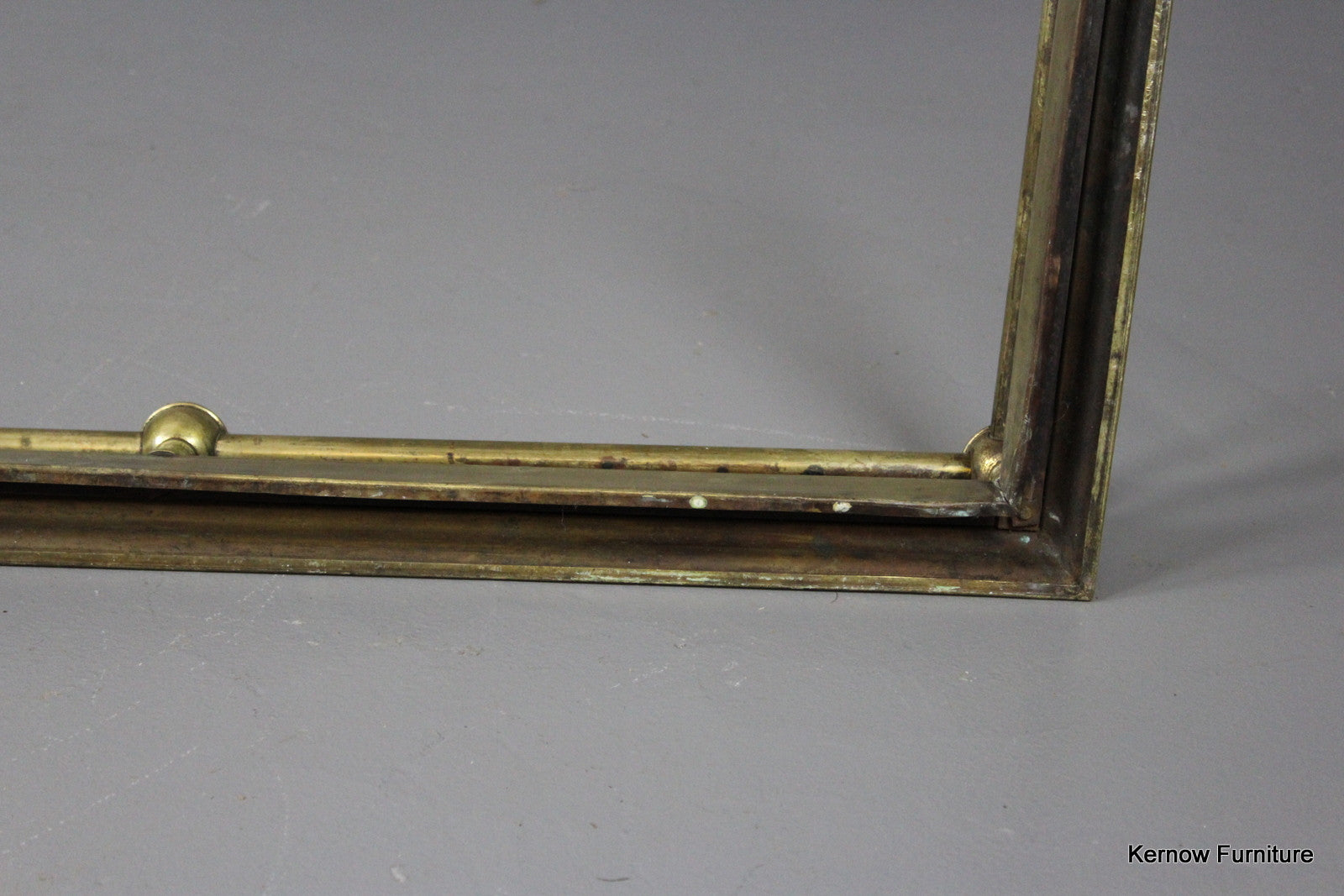 Victorian Brass Fire Fender - Kernow Furniture