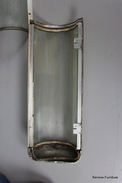 Set 3 Mid 20th Century Train Carriage Light Shades - Kernow Furniture