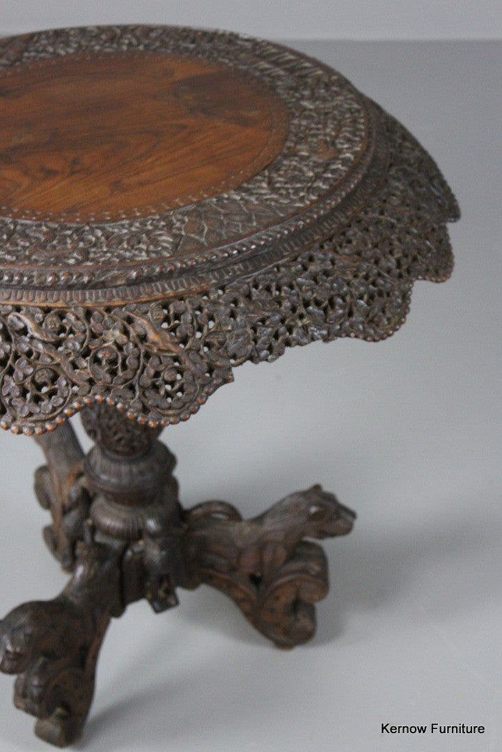 Anglo Indian Teak Centre Table - Kernow Furniture