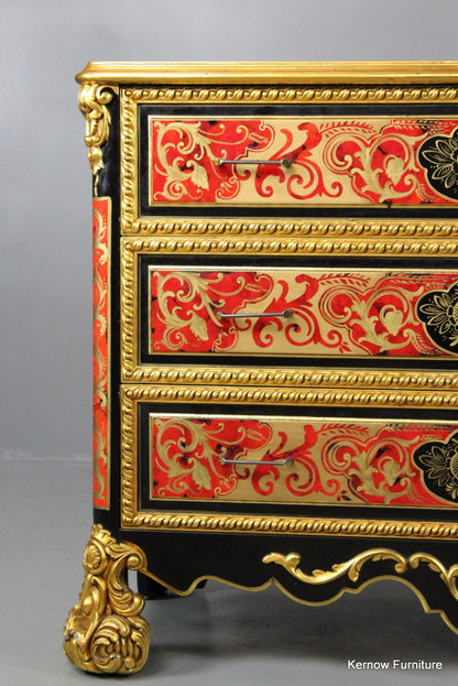 Ornate Handpainted Gilt Chest of Drawers - Kernow Furniture