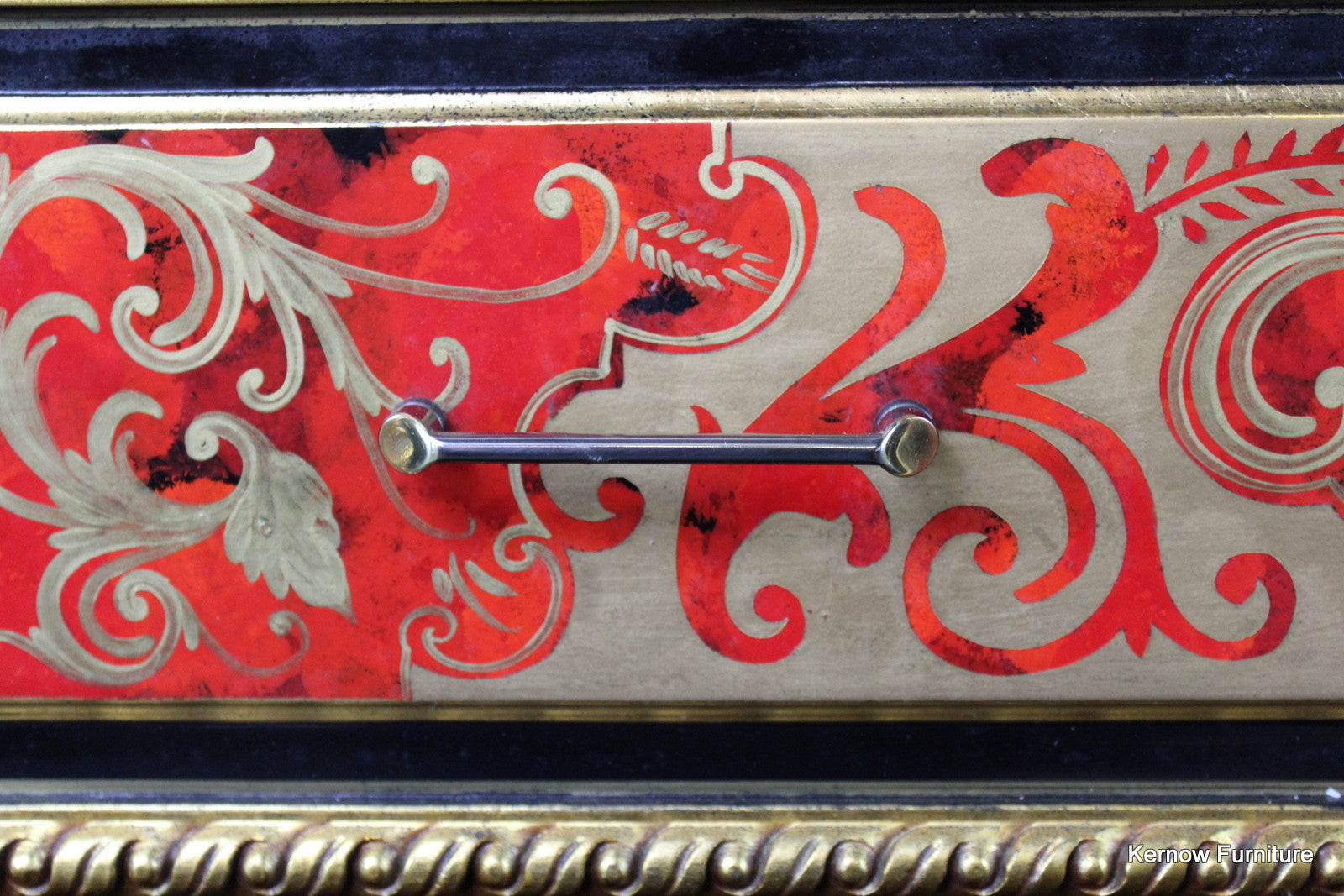 Ornate Handpainted Gilt Chest of Drawers - Kernow Furniture