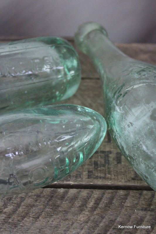 Collection Vintage Glass Torpedo Bottles - Kernow Furniture