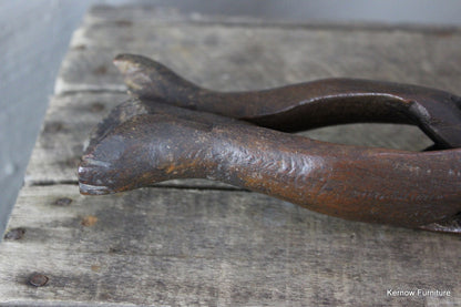 Carved African Pot Stand - Kernow Furniture