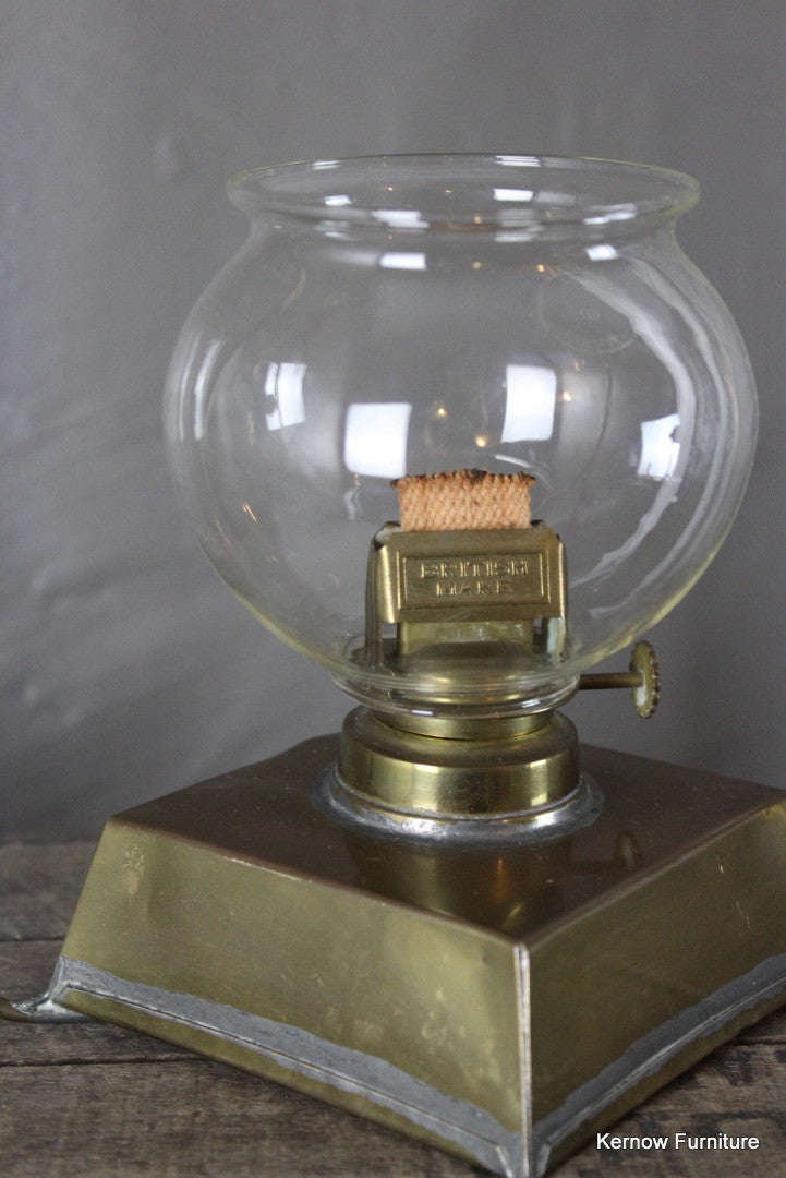 Vintage Brass Paraffin Lantern - Kernow Furniture