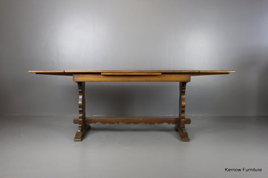 Oak Draw Leaf Rectangular Dining Table - Kernow Furniture