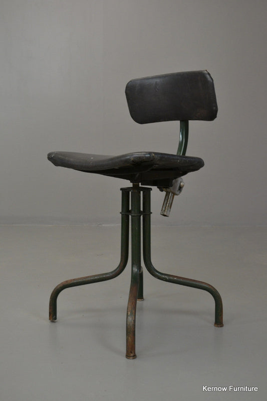 Retro Machinist Swivel Chair - Kernow Furniture