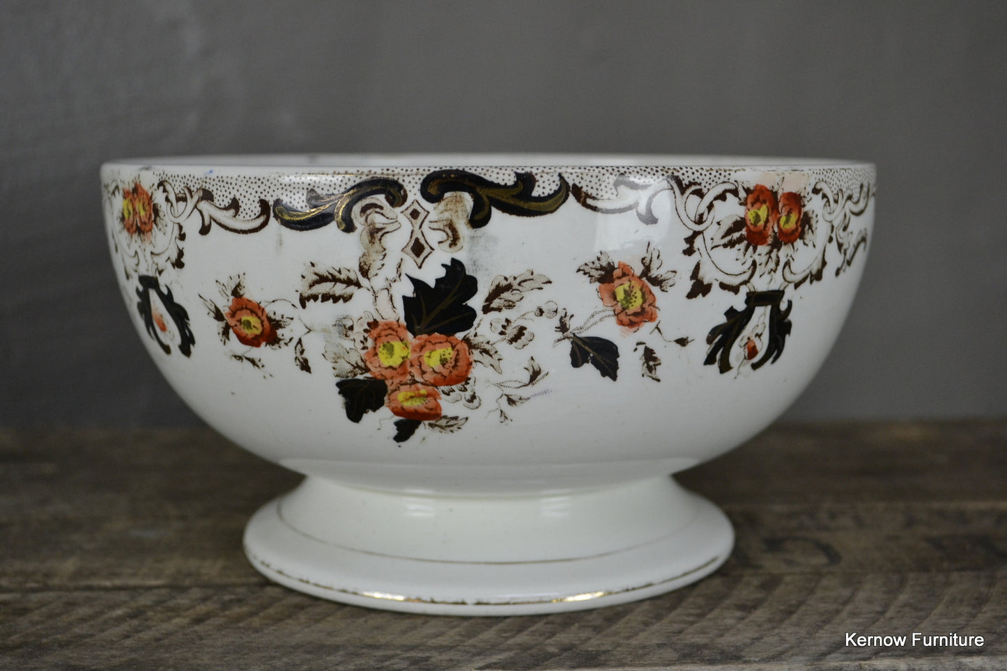 Antique Victorian Centre Piece Fruit Bowl - Kernow Furniture