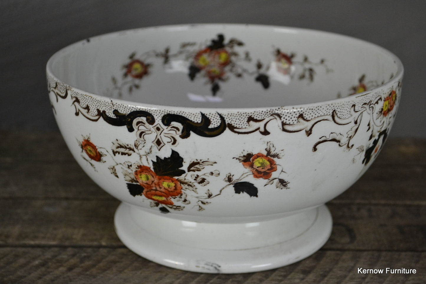 Antique Victorian Centre Piece Fruit Bowl - Kernow Furniture