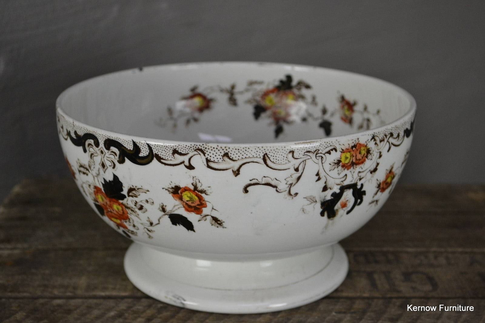 Antique Victorian Centre Piece Fruit Bowl - Kernow Furniture