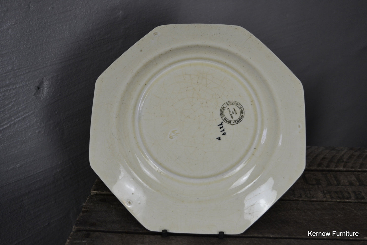 Set 3 Ridgways Bedford Ware Handpainted Plates - Kernow Furniture