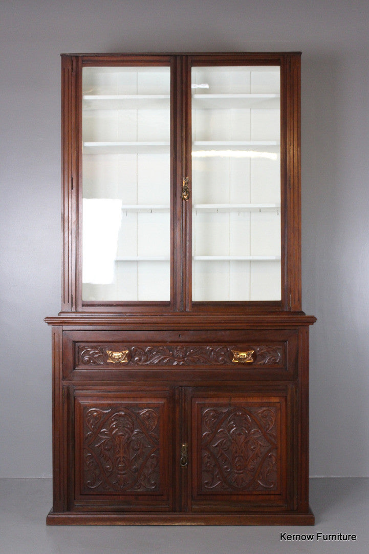 Victorian Walnut Secretaire - Kernow Furniture