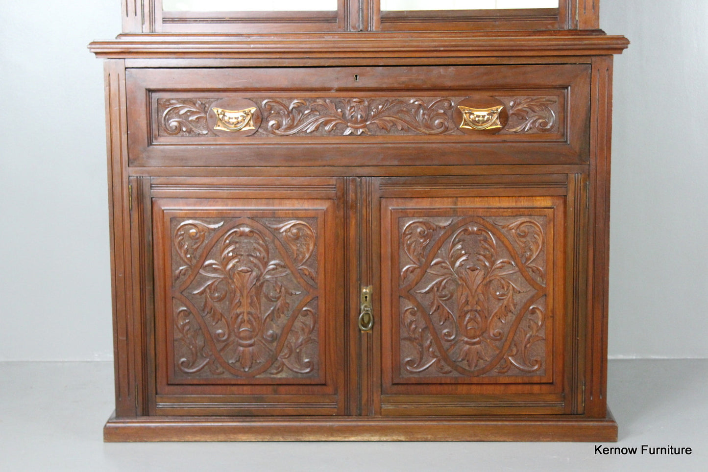 Victorian Walnut Secretaire - Kernow Furniture