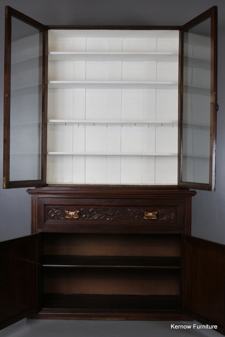 Victorian Walnut Secretaire - Kernow Furniture