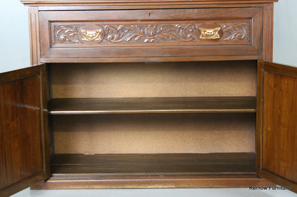 Victorian Walnut Secretaire - Kernow Furniture