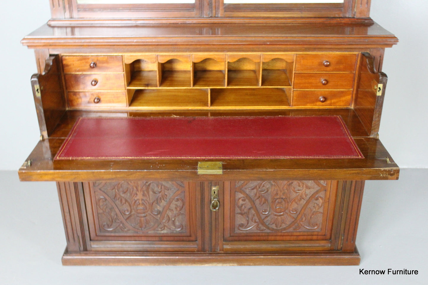 Victorian Walnut Secretaire - Kernow Furniture