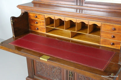 Victorian Walnut Secretaire - Kernow Furniture