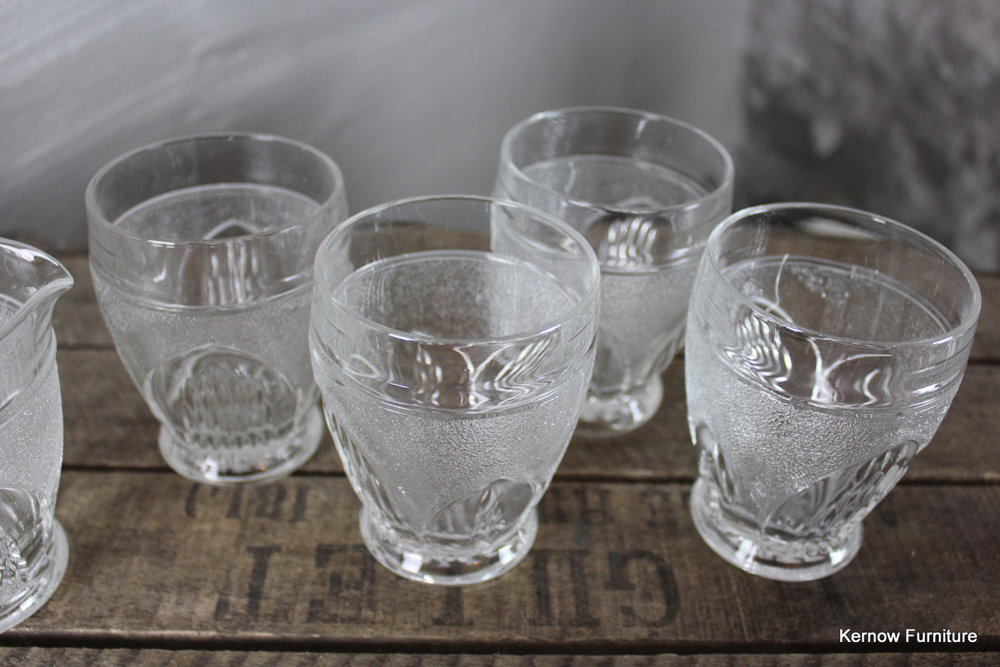 Set 4 Vintage Glasses & Jug - Kernow Furniture