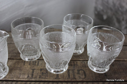 Set 4 Vintage Glasses & Jug - Kernow Furniture