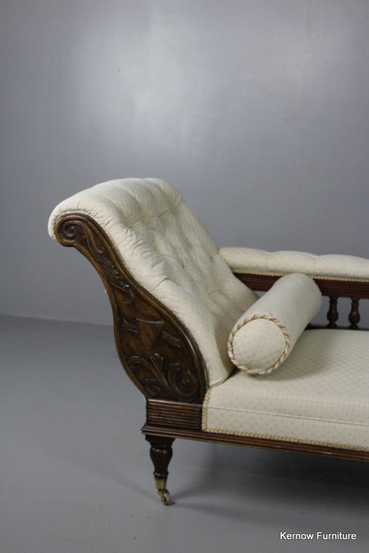 Antique Style Chaise Longue - Kernow Furniture