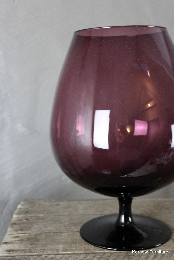 Large Purple Balloon Glass - Kernow Furniture