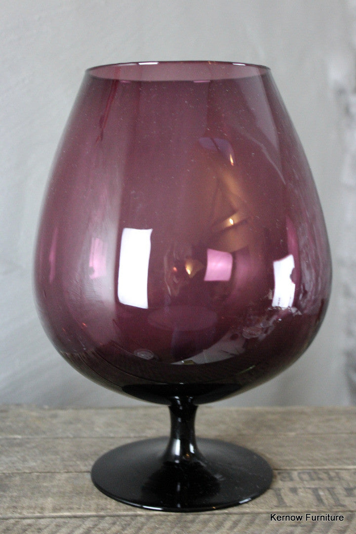 Large Purple Balloon Glass - Kernow Furniture